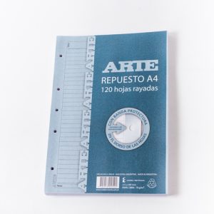 REPUESTO GLOSS A5 (RAYADO - CUADRICULADO) - 120 HJS
