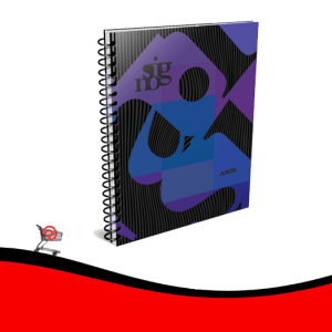 CUADERNO ARTE BLOM 29,7 T-D CON ESPIRAL X 84 HJS RAYADO CUAD.