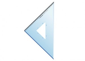 ESCUADRA PLANTEC TECNICA CRISTAL 35*45°