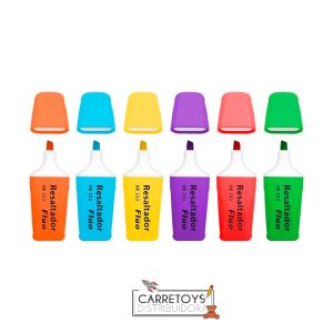 MINI RESALTADOR SET X 6 COLORES SURTIDO
