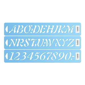 LETROGRAFO PROARTE LETRAS NUMEROS CHICO 10 MM