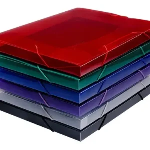 CAJA DE ARCHIVOS PLASTICA OFICIO CON ELASTICO 2 CM