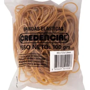 BANDA ELASTICA X 100 GRS 60MM DIAMETRO ANCHA