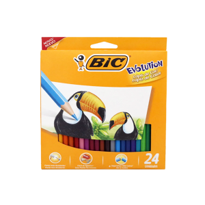 LAPIZ DE COLOR X 24 LARGO EVOLUTION BIC NUEVO!!!!!!