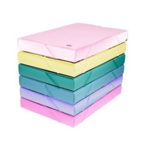CAJA DE ARCHIVOS PLASTICA OFICIO CON ELASTICO 4 CM