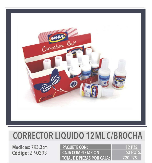 CORRECTOR LIQUIDO LIQUID PAPER "ORIGINAL"