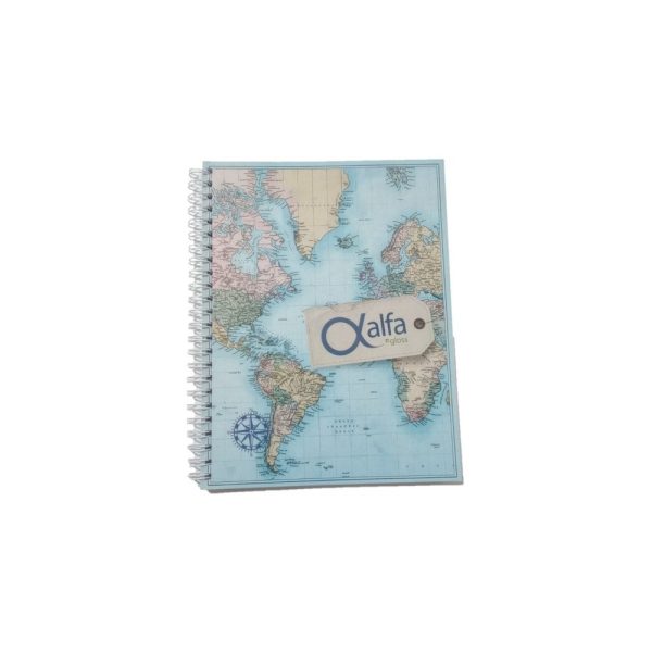 CUADERNO ESPIRAL 21x 16 x 84 HJS ALFA GLOSS POTOSI
