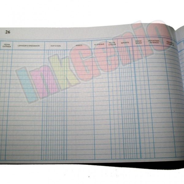 LIBRO REGISTRO DE CHEQUES RAB T-B 48 HJSH704