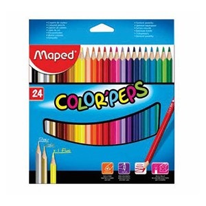 LAPIZ DE COLOR X 24 LARGO MAPED