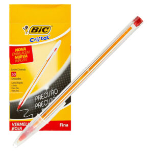 BOLIGRAFO BIC 0,7 MM (FINE PLUS) ROJO