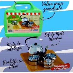 Juego de mate de aluminio en Maletin - 7 piezas-124