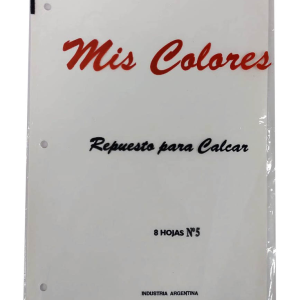 REPUESTO DE CALCAR Nro5 x 8HJS MIS COLORES