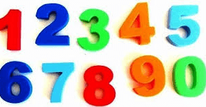 NUMEROS DE GOMA EVA X 52 UNID. EN BOLSA