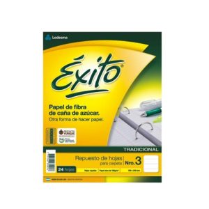 REPUESTO EXITO x 24 HOJAS RAYADO Y CUADRICULADO