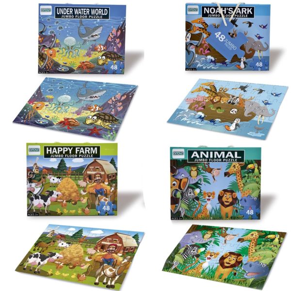 JUMBO FLOOR PUZZLE 48 PZAS 4 MODELOS