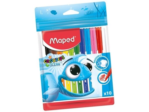 MARCADOR MAPED OCEAN x10u.