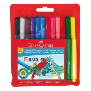 MARCADOR ESCOLAR LARGO FABER X12 U.