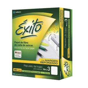 REPUESTOS EXITO MARGEN REFORZ x 480 HJS RAYADO Y CUADRICULADO