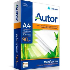 RESMA AUTOR TAMAÑO A4 90GRS GRS X 500 HJS