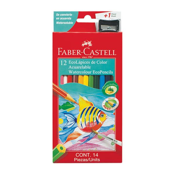 LAPIZ COLOR X 12 LARGO FABER PREMIUM ACUARELABLE