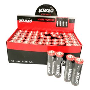 PILA  DE CARBON   3 A   MAKAO   X 4