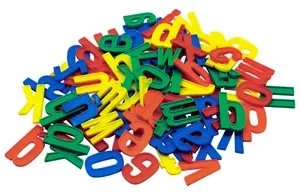 LETRAS DE GOMA EVA X 52 UNID. EN BOLSA
