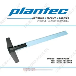 REGLA T PLANTEC BISELADA X 60 CM DE MADERA