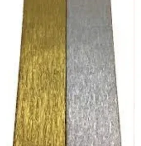 PAPEL CREPE 1028 DE 1 ERA COLORES VARIOS PLATA ORO
