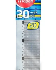 REGLA ACRILICA MAPED X 20 CM