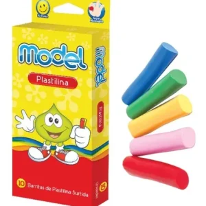 PLASTILINA  MODEL  X 10 UNIDADES SURTIDA (barra 20 gr)