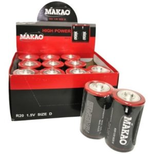 PILA  DE CARBON  BIC - SONY - VARTA  GRANDE  X  2  UNID.