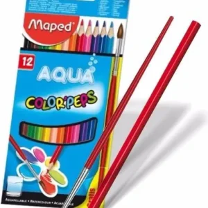 LAPIZ DE COLOR X 12 LARGO MAPED acuarelable