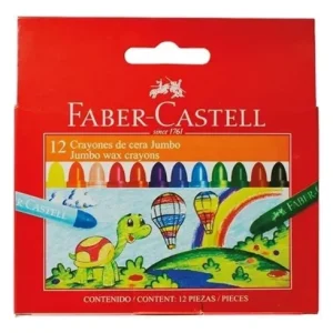 CRAYON FABER JUMBI X 12 UNID.(GRUESOS)