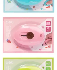 CUTTER VIVID MINI AUTO-LOCK OVALADO - 59X37X12 MM - DELI