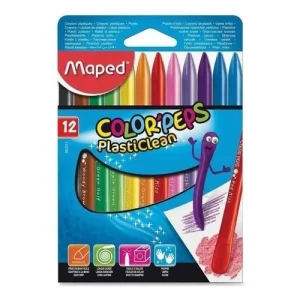 CRAYON MAPED PLASTICA X 12 UNID.