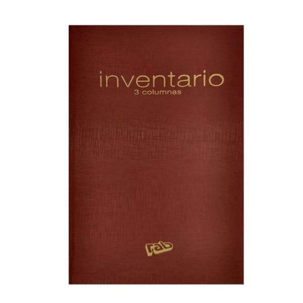 LIBRO RAB INVENTARIO T-DURA 3 COLUMNAS