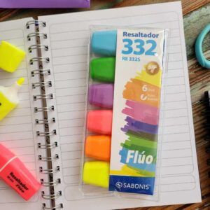 MINI RESALTADOR SET X 6 COLORES SURTIDO