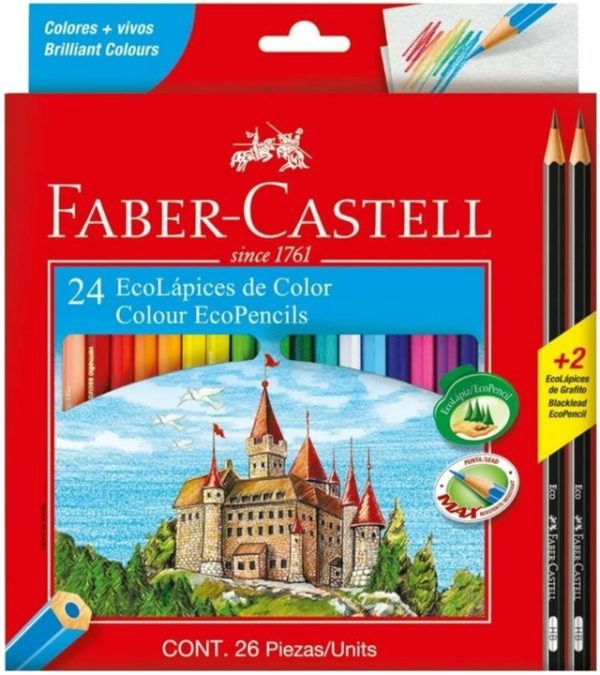 LAPIZ COLOR X 24 LARGO FABER PREMIUM