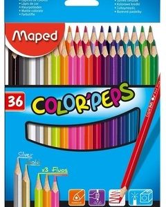 LAPIZ DE COLOR X 36 LARGO MAPED