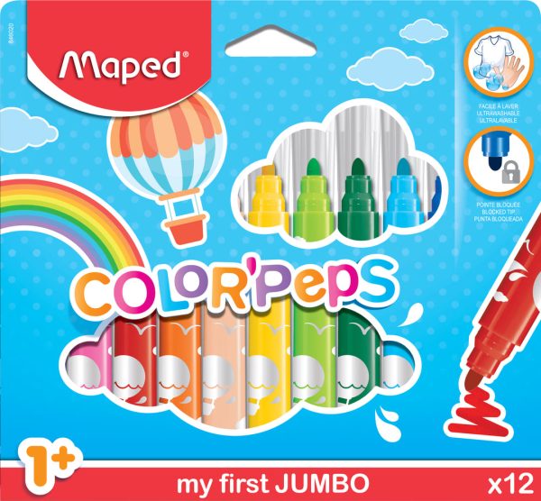 MARCADORES JUMBO - ESTUCHE x 12