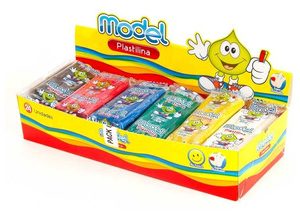 PLASTILINA MODEL  X 24 UNIDADES SURTIDA (barra 20 gr)
