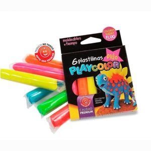 PLASTILINA PLAYCOLOR FLUO x6u. (60)
