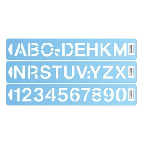 LETROGRAFO PLANTES   LETRAS  Y NUMEROS 12230  ALTURA 30 MM