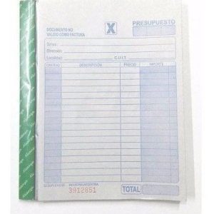 TALONARIO DUPLICAD 17 x 20 GRANDE ALIANZA