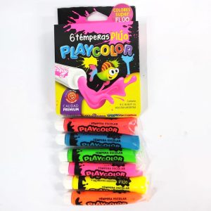 TEMPERA PLAYCOLOR FLUO POMO 8CC X6U. SURT. (60)