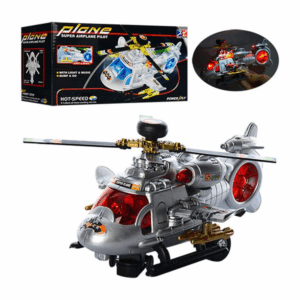 HELICOPTERO CON LUZ Y SONIDO. CON RUEDAS