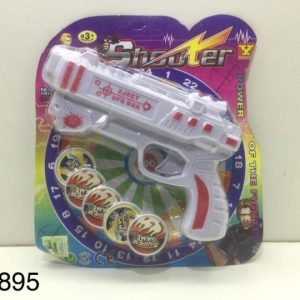 PESTOLA LANZA DISCO EN BLISTER