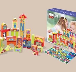 BLOK@S ZOO 45 PIEZAS + CALCOS