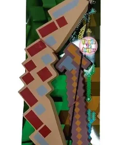 GOMA EVA DE MINECRAFT "ARCO Y FLECHA"