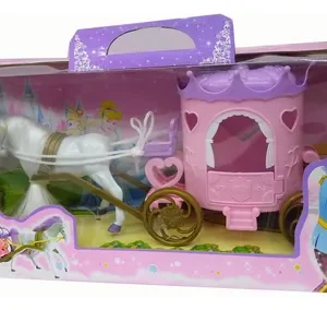 CARRUAJE PARA PRINCESA CON CABALLO HWA180559 25CM
